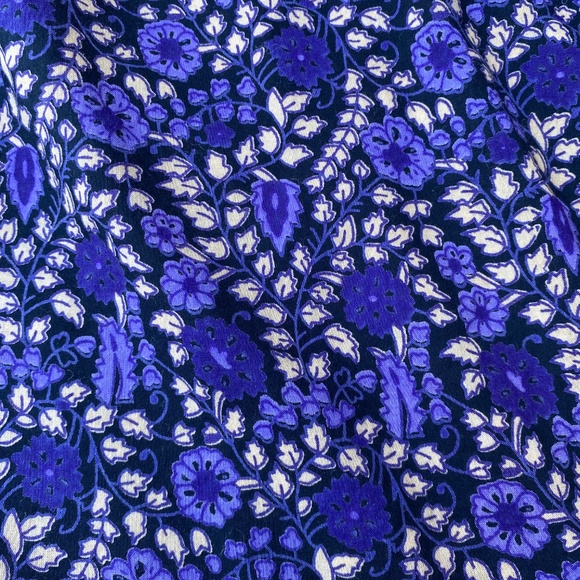 Ulla Johnson Purple Peasant Blouse Sz 6 Floral Cottagecore Boho Whimsygoth - Picture 2 of 15